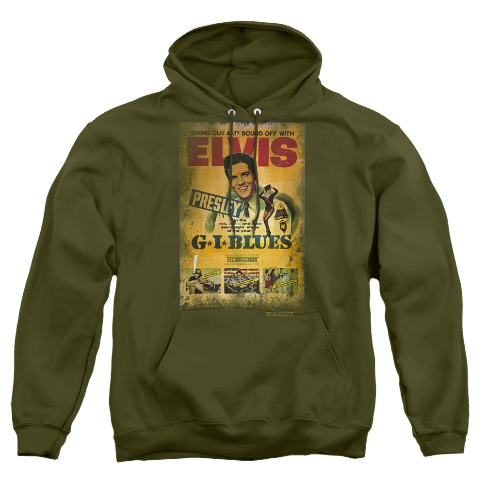 Elvis Presley Gi Blues Poster - Pullover Hoodie Pullover Hoodie Elvis Presley   