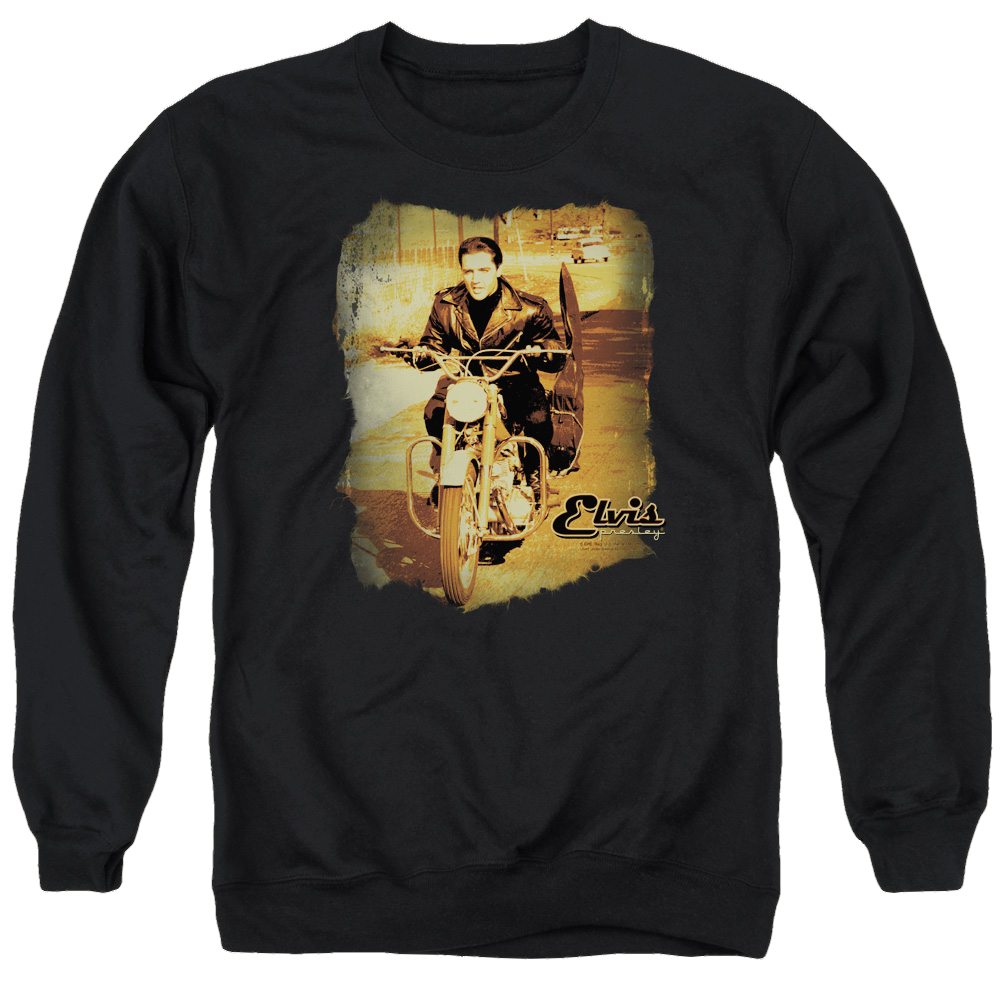 Elvis Presley Hit The Road - Men's Crewneck Sweatshirt Men's Crewneck Sweatshirt Elvis Presley   