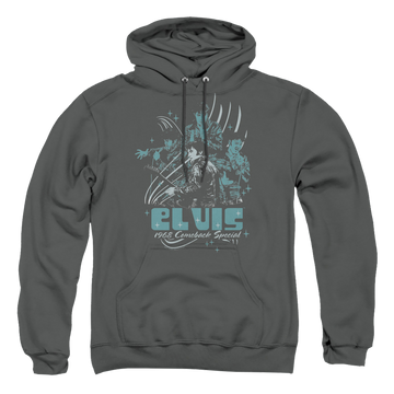 Elvis Presley 68 Leather - Pullover Hoodie Pullover Hoodie Elvis Presley   