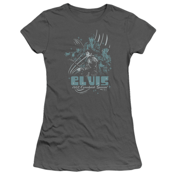 Elvis Presley 68 Leather - Juniors T-Shirt Juniors T-Shirt Elvis Presley   