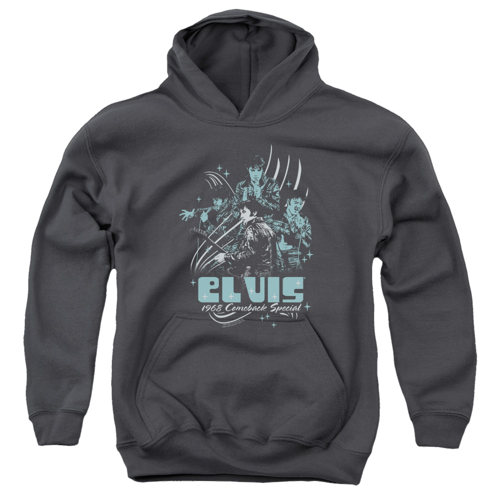 Elvis Presley 68 Leather - Youth Hoodie (Ages 8-12) Youth Hoodie (Ages 8-12) Elvis Presley   