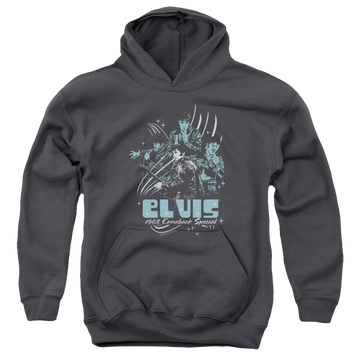 Elvis Presley 68 Leather - Youth Hoodie (Ages 8-12) Youth Hoodie (Ages 8-12) Elvis Presley   