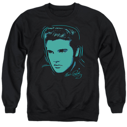 Elvis Presley Young Dots - Men's Crewneck Sweatshirt Men's Crewneck Sweatshirt Elvis Presley   