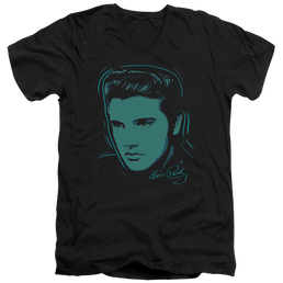 Elvis Presley Young Dots - Men's V-Neck T-Shirt Men's V-Neck T-Shirt Elvis Presley   