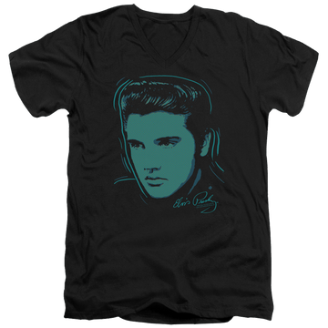 Elvis Presley Young Dots - Men's V-Neck T-Shirt Men's V-Neck T-Shirt Elvis Presley   