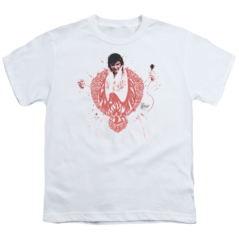Elvis Presley Red Pheonix - Youth T-Shirt (Ages 8-12) Youth T-Shirt (Ages 8-12) Elvis Presley   