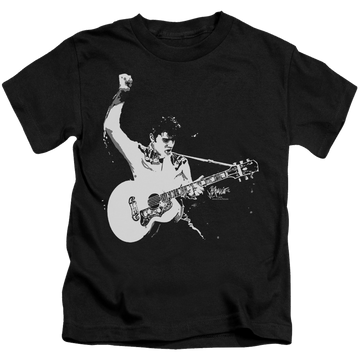 Elvis Presley Black And White Guitarman - Kid's T-Shirt (Ages 4-7) Kid's T-Shirt (Ages 4-7) Elvis Presley   