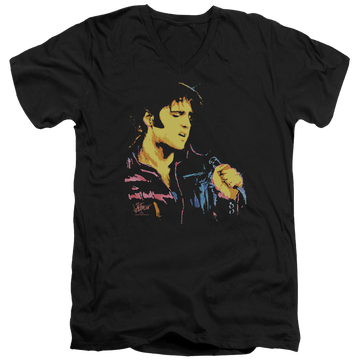 Elvis Presley Neon Elvis - Men's V-Neck T-Shirt Men's V-Neck T-Shirt Elvis Presley   