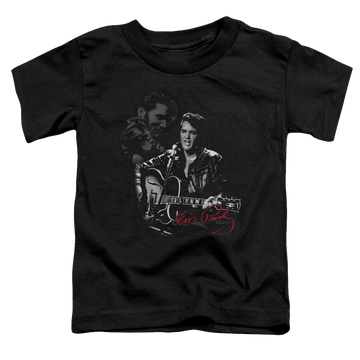 Black toddler t-shirt with Elvis Presley Show Stopper graphic