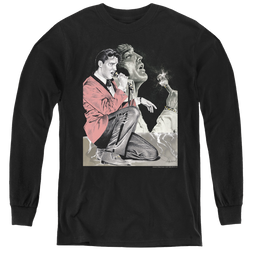 Elvis Presley Rock N Roll Smoke - Youth Long Sleeve T-Shirt Youth Long Sleeve T-Shirt Elvis Presley   