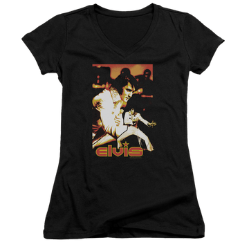 Elvis Presley Showman - Juniors V-Neck T-Shirt Juniors V-Neck T-Shirt Elvis Presley   