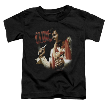 Black toddler t-shirt with Elvis Presley Soulful graphic