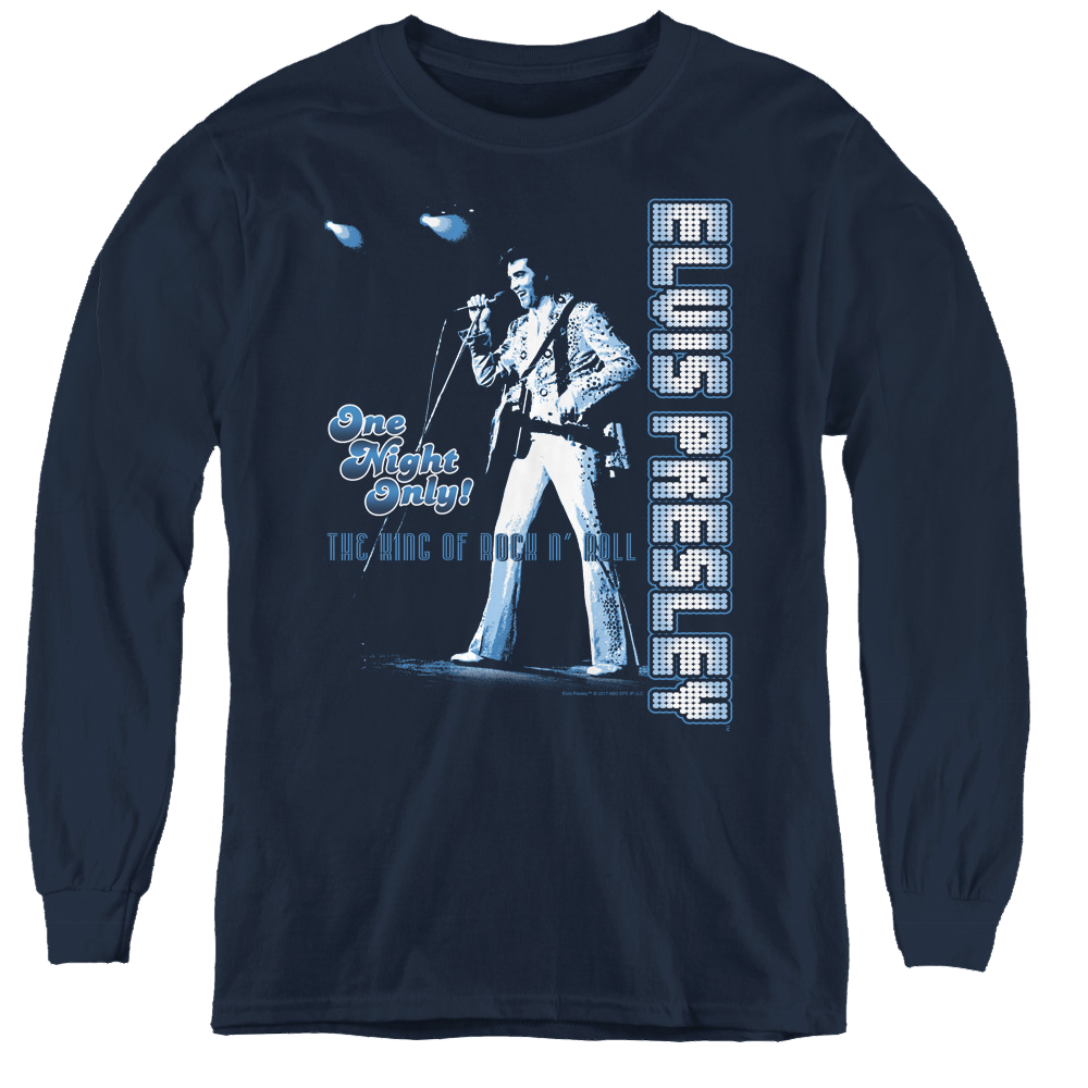 Elvis Presley One Night Only - Youth Long Sleeve T-Shirt Youth Long Sleeve T-Shirt Elvis Presley   