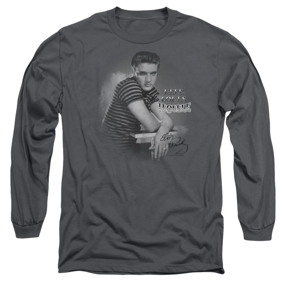 Elvis Presley Trouble - Men's Long Sleeve T-Shirt Men's Long Sleeve T-Shirt Elvis Presley   