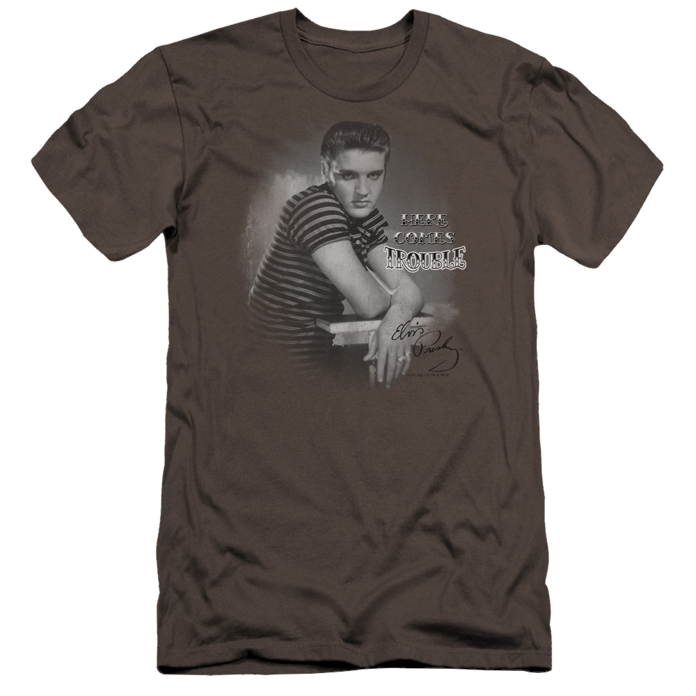 Elvis Presley Trouble - Men's Premium Slim Fit T-Shirt Men's Premium Slim Fit T-Shirt Elvis Presley   