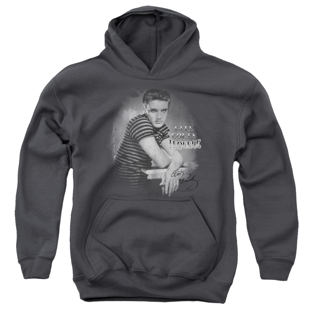 Elvis Presley Trouble - Youth Hoodie (Ages 8-12) Youth Hoodie (Ages 8-12) Elvis Presley   