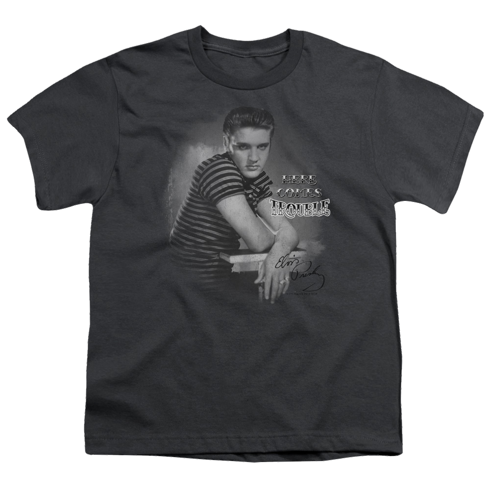 Elvis Presley Trouble - Youth T-Shirt (Ages 8-12) Youth T-Shirt (Ages 8-12) Elvis Presley   