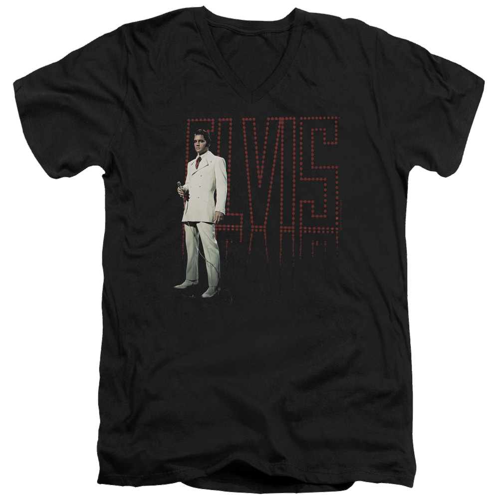 Elvis Presley White Suit - Men's V-Neck T-Shirt Men's V-Neck T-Shirt Elvis Presley   