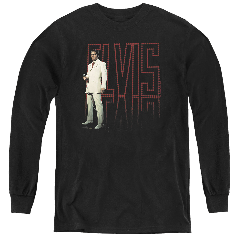 Elvis Presley White Suit - Youth Long Sleeve T-Shirt Youth Long Sleeve T-Shirt Elvis Presley   