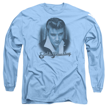 Elvis Presley Blue Suede Fade - Men's Long Sleeve T-Shirt Men's Long Sleeve T-Shirt Elvis Presley   