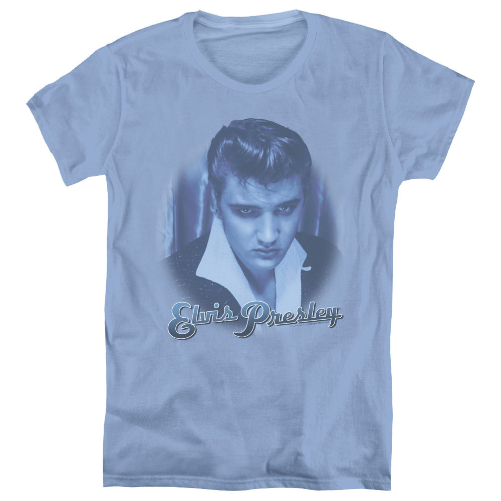 Elvis Presley Blue Suede Fade - Women's T-Shirt Women's T-Shirt Elvis Presley   