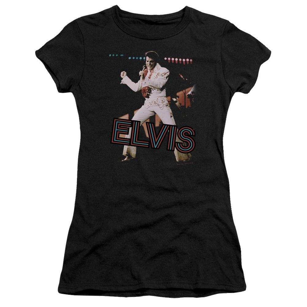 Elvis Presley Hit The Lights - Juniors T-Shirt Juniors T-Shirt Elvis Presley   