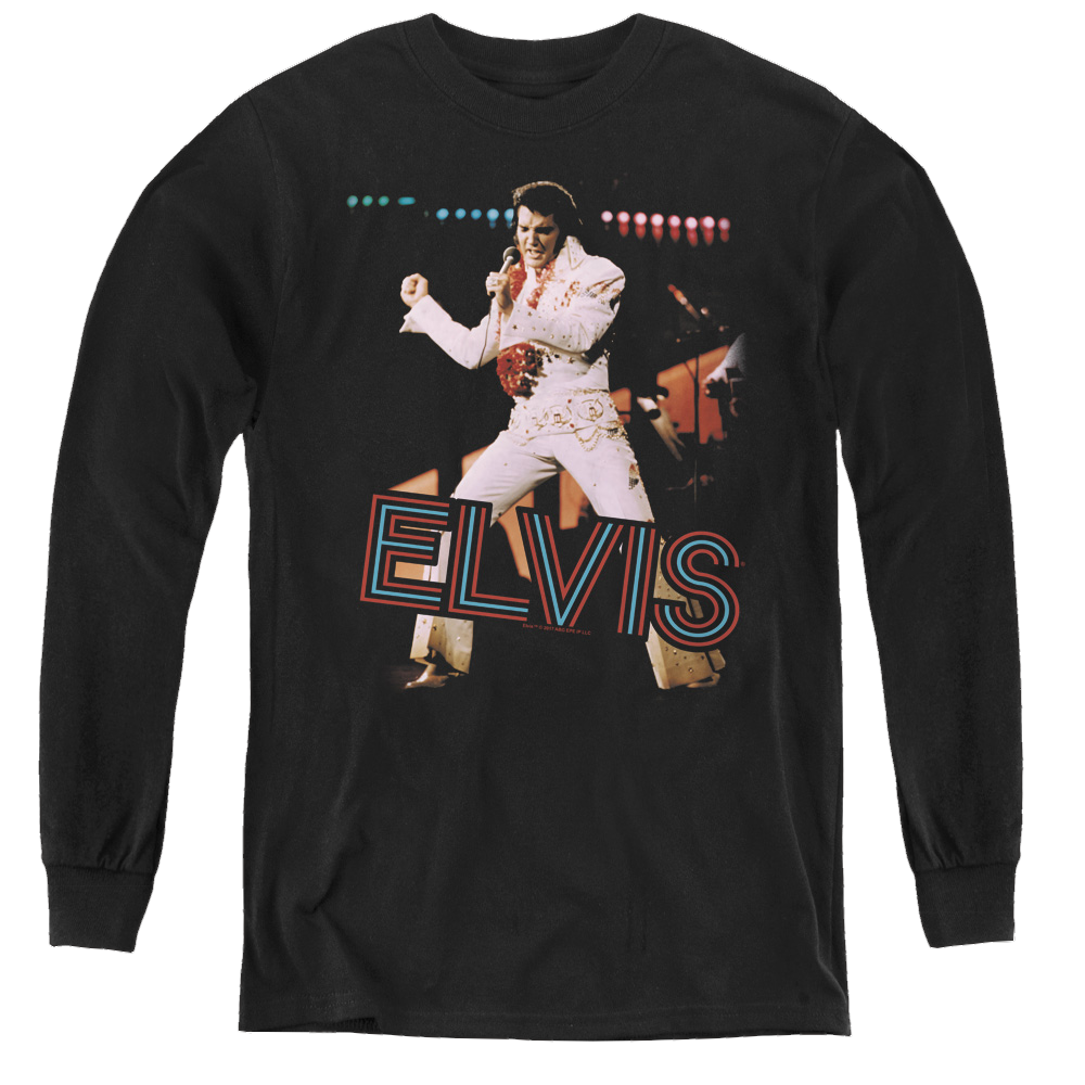 Elvis Presley Hit The Lights - Youth Long Sleeve T-Shirt Youth Long Sleeve T-Shirt Elvis Presley   