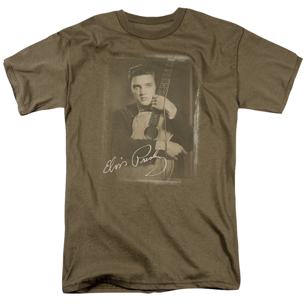 Elvis Presley Guitar Man - Men's Regular Fit T-Shirt Men's Regular Fit T-Shirt Elvis Presley   