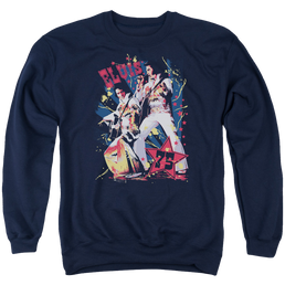 Elvis Presley Eagle Elvis - Men's Crewneck Sweatshirt Men's Crewneck Sweatshirt Elvis Presley   