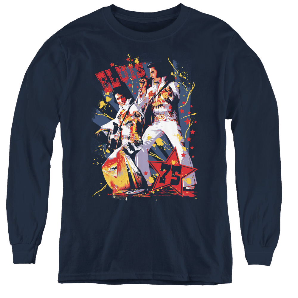 Elvis Presley Eagle Elvis - Youth Long Sleeve T-Shirt Youth Long Sleeve T-Shirt Elvis Presley   