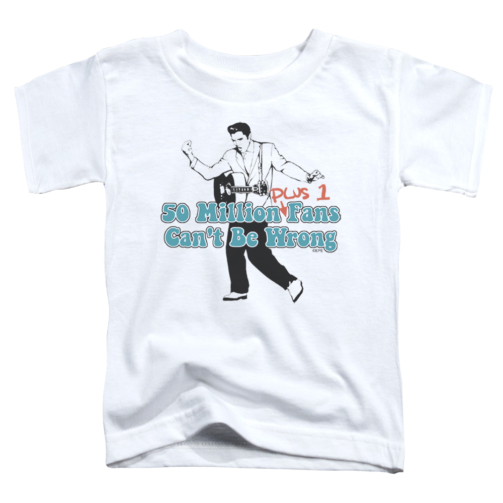 Elvis Presley 50 Million Fans Plus 1 - Kid's T-Shirt (Ages 4-7) Kid's T-Shirt (Ages 4-7) Elvis Presley   