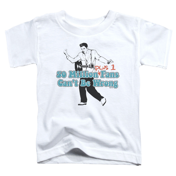 Elvis Presley 50 Million Fans Plus 1 - Kid's T-Shirt (Ages 4-7) Kid's T-Shirt (Ages 4-7) Elvis Presley   