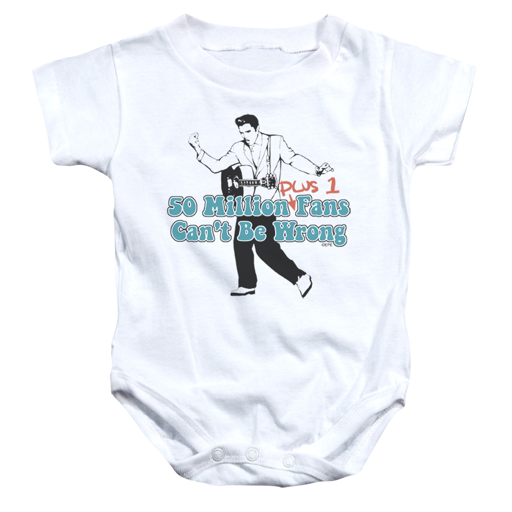 Elvis Presley 50 Million Fans Plus 1 - Baby Bodysuit Baby Bodysuit Elvis Presley   