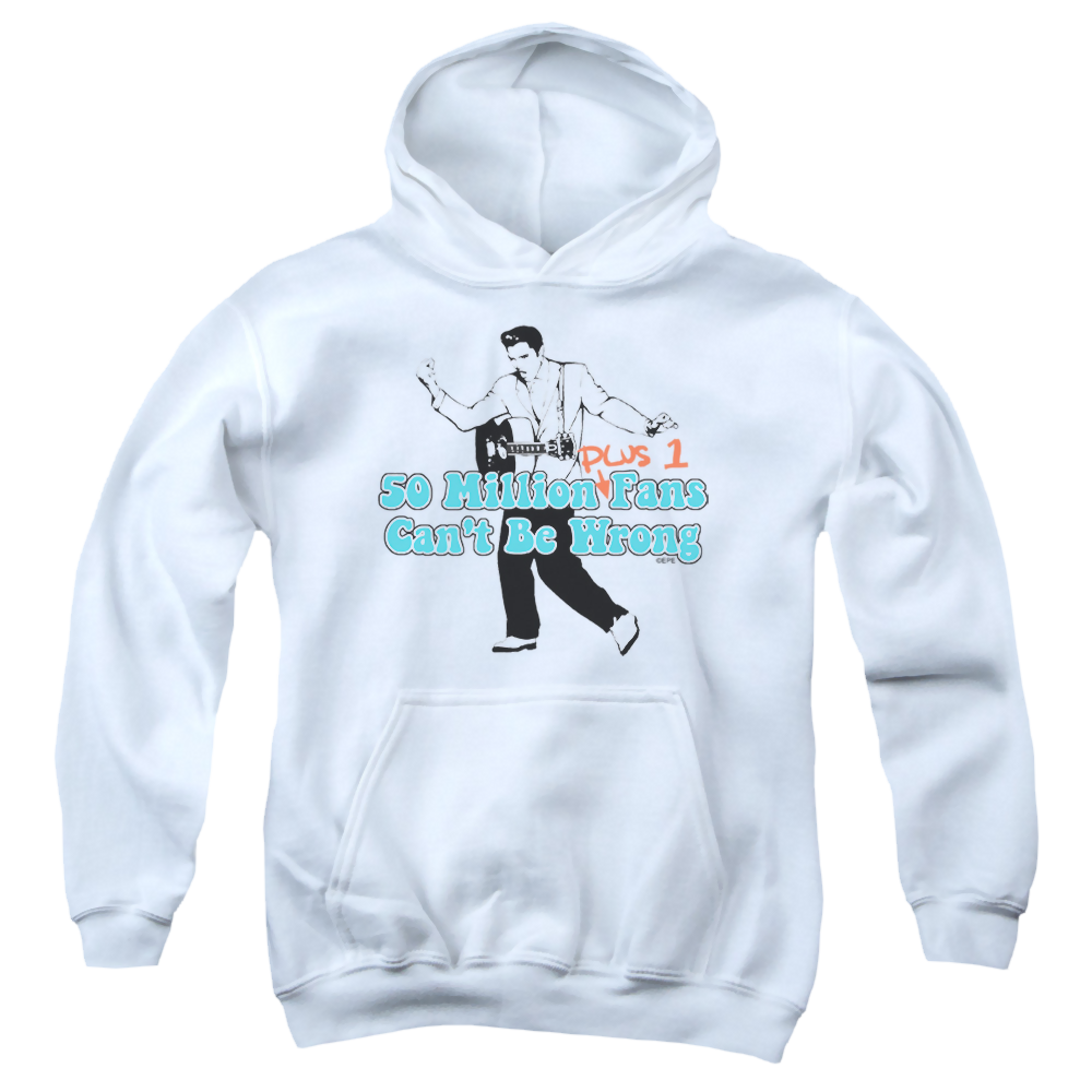 Elvis Presley 50 Million Fans Plus 1 - Youth Hoodie (Ages 8-12) Youth Hoodie (Ages 8-12) Elvis Presley   