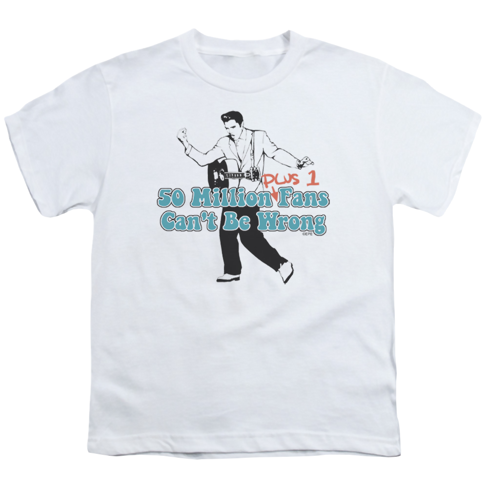 Elvis Presley 50 Million Fans Plus 1 - Youth T-Shirt (Ages 8-12) Youth T-Shirt (Ages 8-12) Elvis Presley   