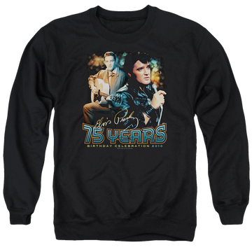 Elvis Presley 75 Years - Men's Crewneck Sweatshirt Men's Crewneck Sweatshirt Elvis Presley   