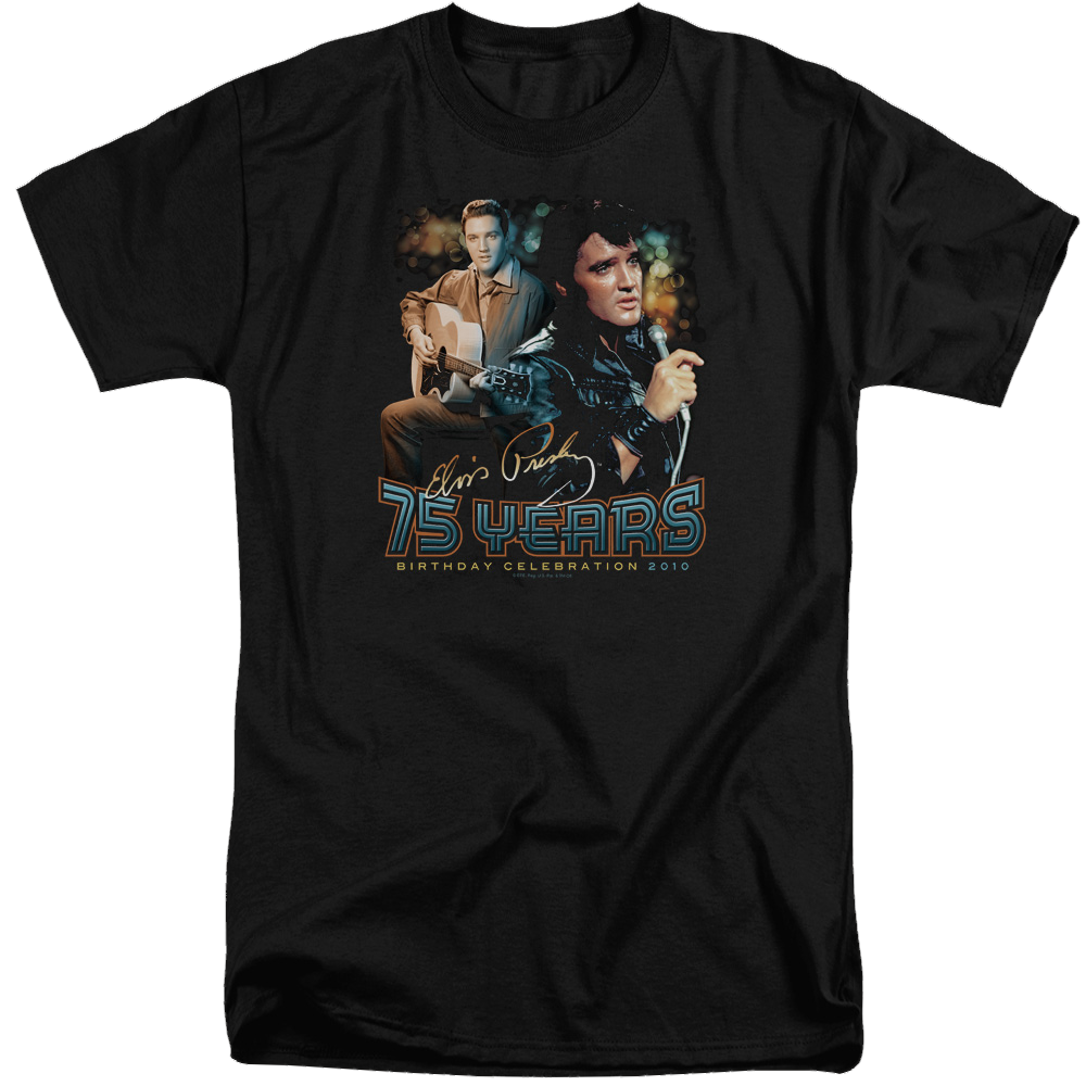 Elvis Presley 75 Years - Men's Tall Fit T-Shirt Men's Tall Fit T-Shirt Elvis Presley   