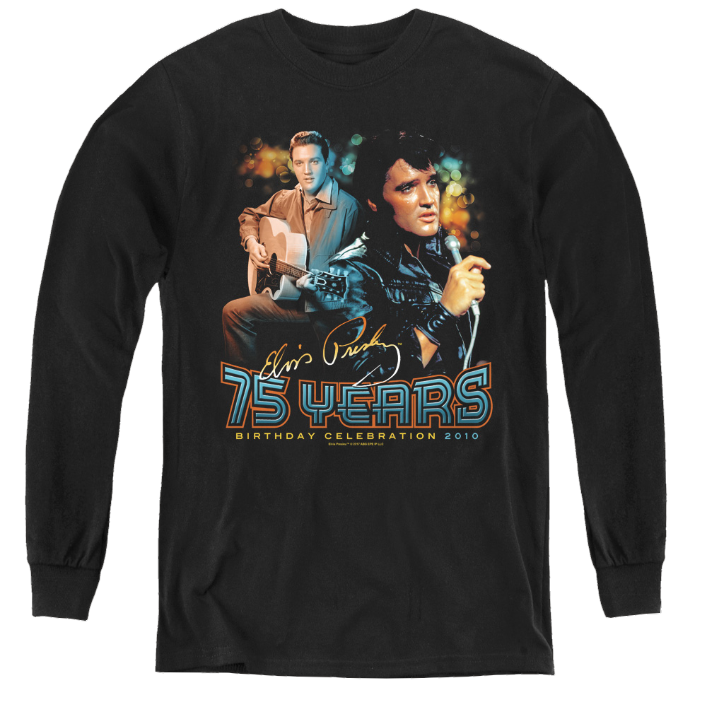 Elvis Presley 75 Years - Youth Long Sleeve T-Shirt Youth Long Sleeve T-Shirt Elvis Presley   
