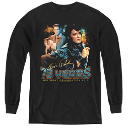 Elvis Presley 75 Years - Youth Long Sleeve T-Shirt Youth Long Sleeve T-Shirt Elvis Presley   