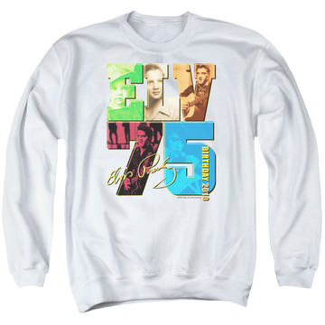 Elvis Presley Birthday 2010 - Men's Crewneck Sweatshirt Men's Crewneck Sweatshirt Elvis Presley   