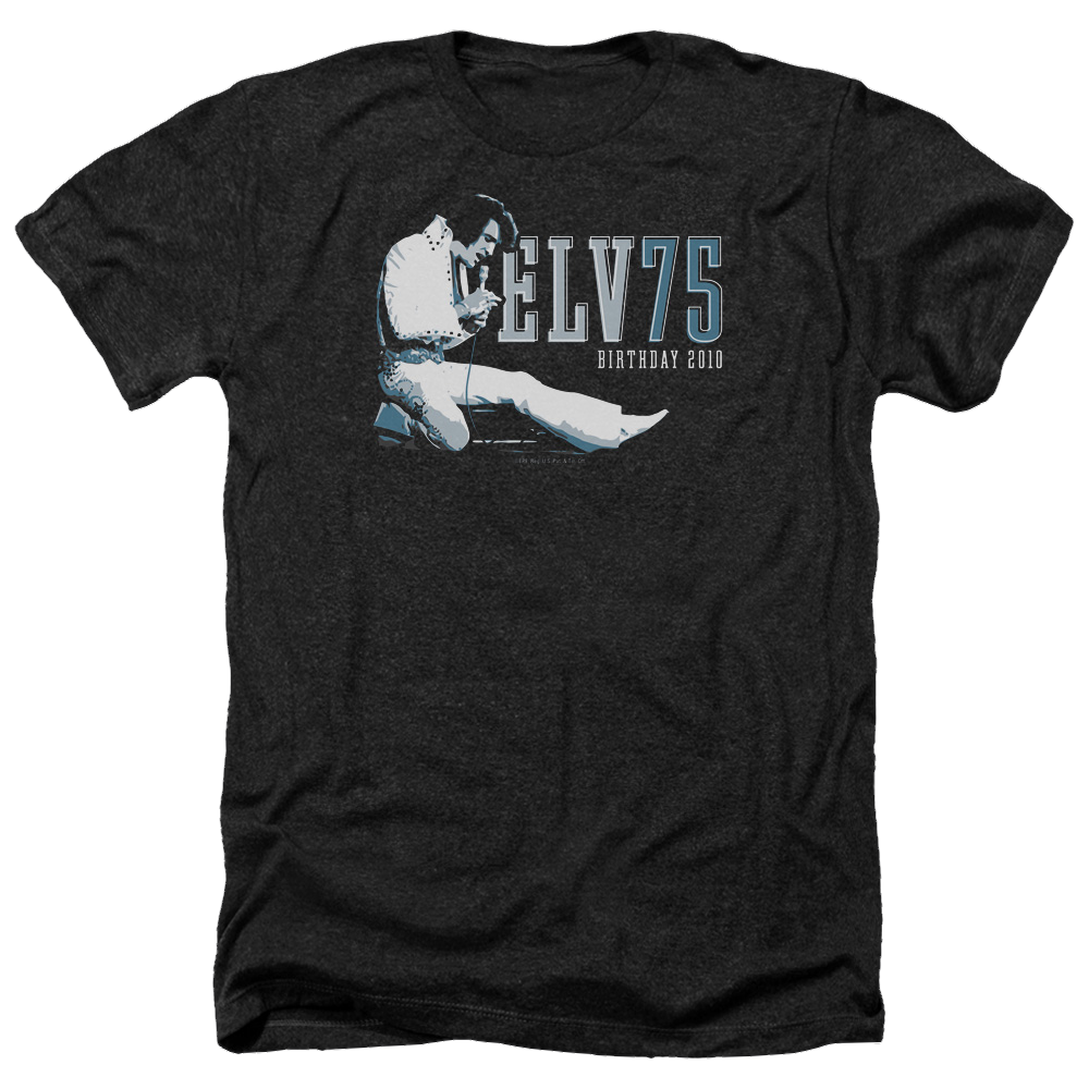 Elvis Presley Elv 75 Logo - Men's Heather T-Shirt Men's Heather T-Shirt Elvis Presley   