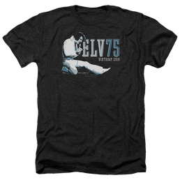 Elvis Presley Elv 75 Logo - Men's Heather T-Shirt Men's Heather T-Shirt Elvis Presley   