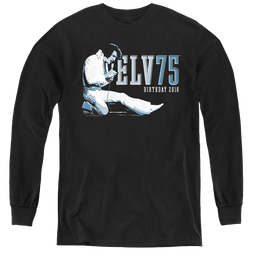 Elvis Presley Elv 75 Logo - Youth Long Sleeve T-Shirt Youth Long Sleeve T-Shirt Elvis Presley   