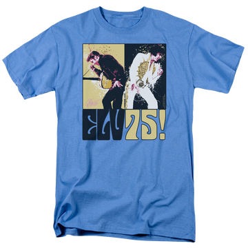 Carolina blue men's regular fit t-shirt with Elvis Presley Still The King graphic