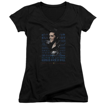 Elvis Presley Icon - Juniors V-Neck T-Shirt Juniors V-Neck T-Shirt Elvis Presley   