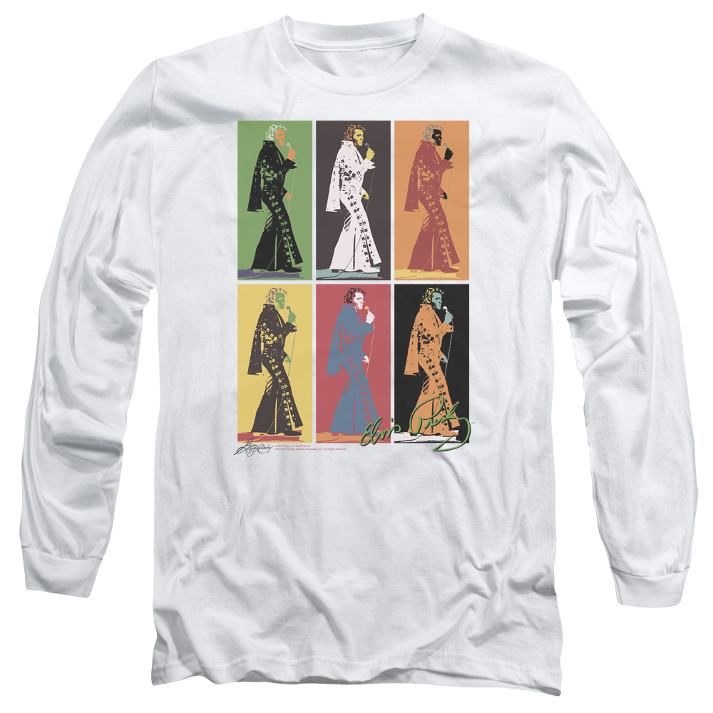 Elvis Presley Retro Boxes - Men's Long Sleeve T-Shirt Men's Long Sleeve T-Shirt Elvis Presley   