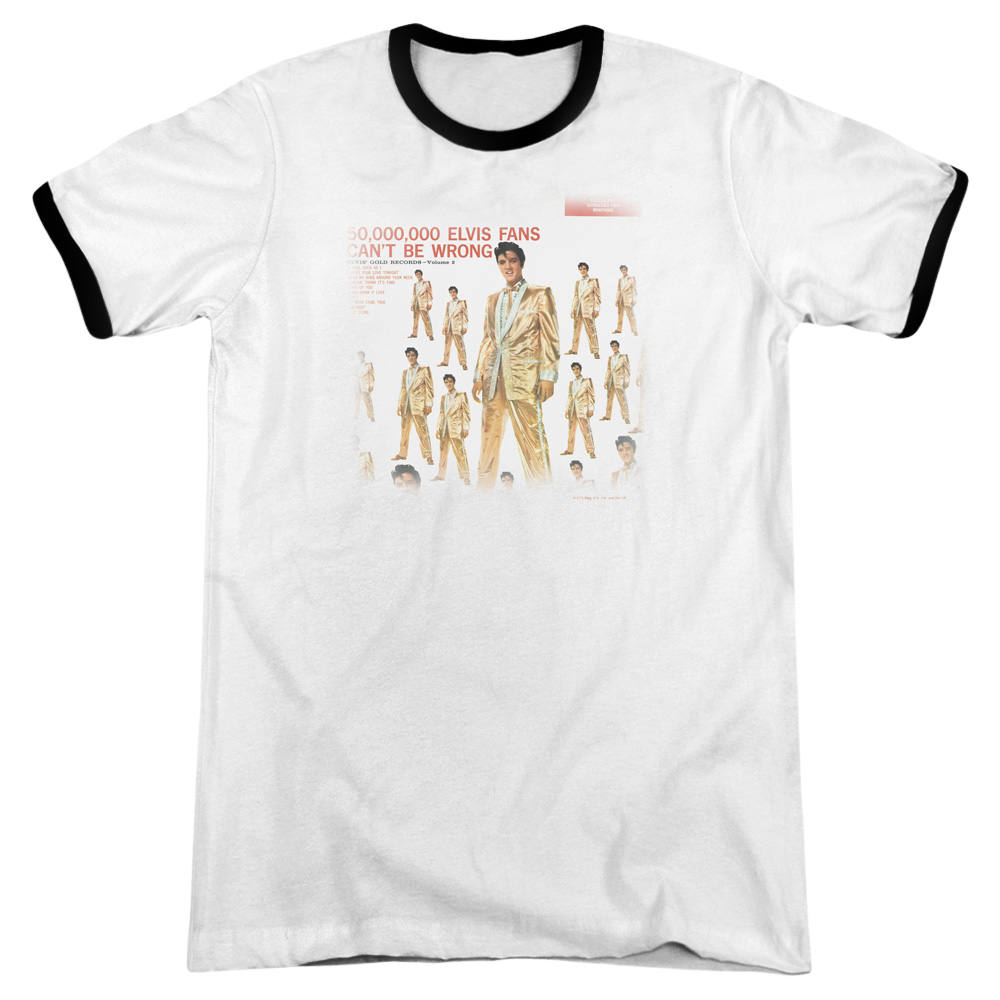 Elvis Presley 50 Million Fans - Men's Ringer T-Shirt Men's Ringer T-Shirt Elvis Presley   