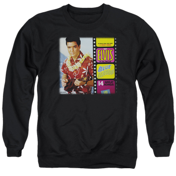 Elvis Presley Blue Hawaii Album - Men's Crewneck Sweatshirt Men's Crewneck Sweatshirt Elvis Presley   