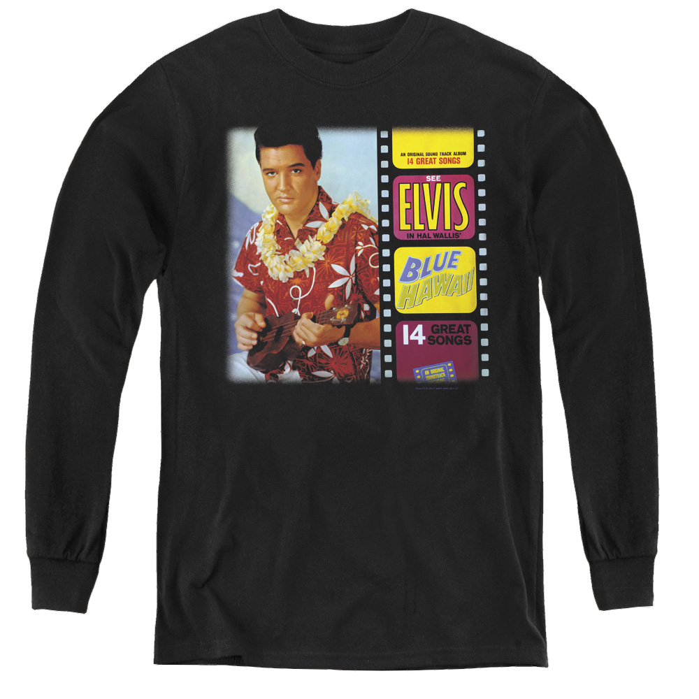 Elvis Presley Blue Hawaii Album - Youth Long Sleeve T-Shirt Youth Long Sleeve T-Shirt Elvis Presley   