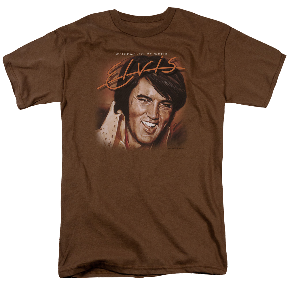 Elvis Presley Welcome To My World - Men's Regular Fit T-Shirt Men's Regular Fit T-Shirt Elvis Presley   